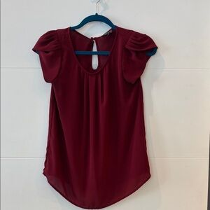 Papermoon Deep Red Blouse